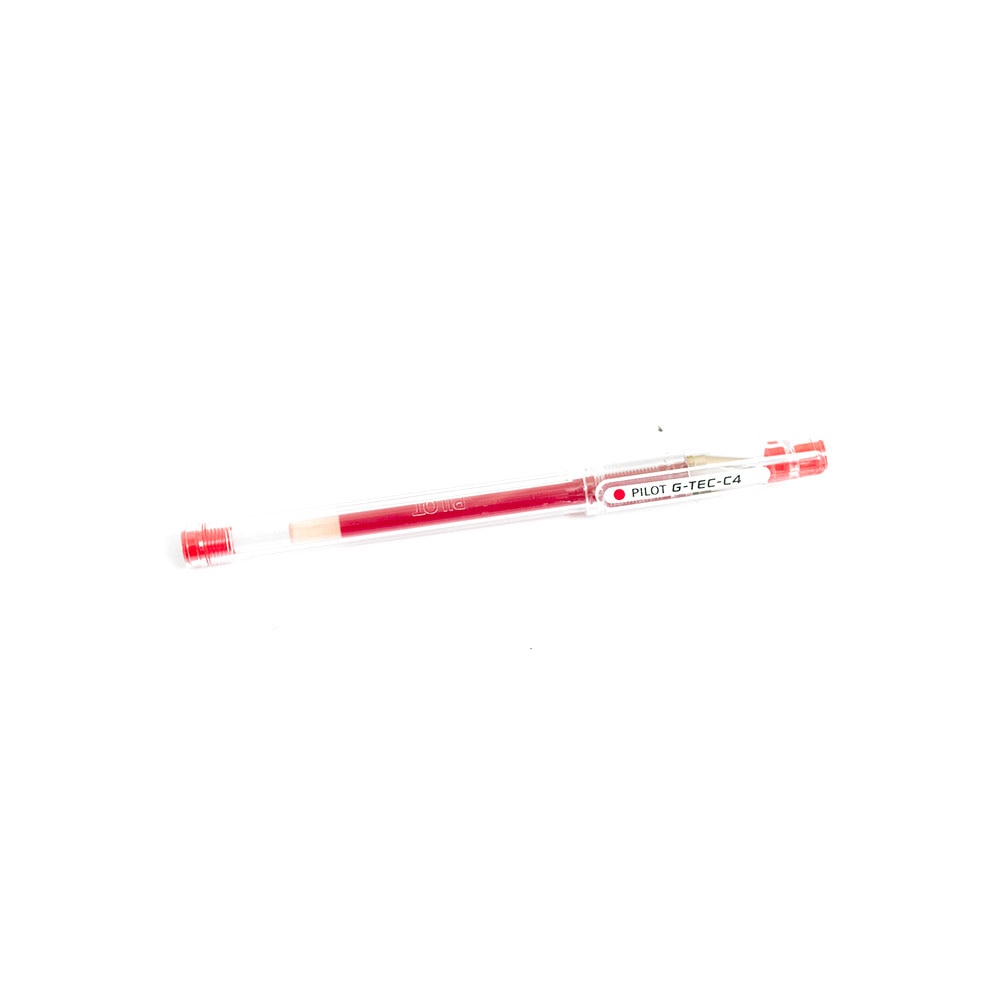 Pilot, Gel, Art & School, G-Tec, Rolling Ball, Pen, 82384, Red